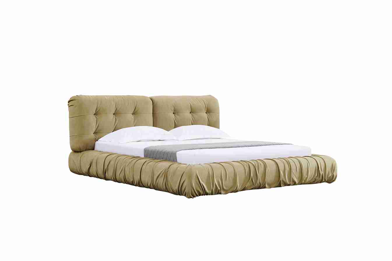 Lit italien moderne au design épuré et élégant, fabriqué avec des matériaux de haute qualité pour un confort optimal. Idéal pour transformer votre chambre en un espace chic et contemporain.