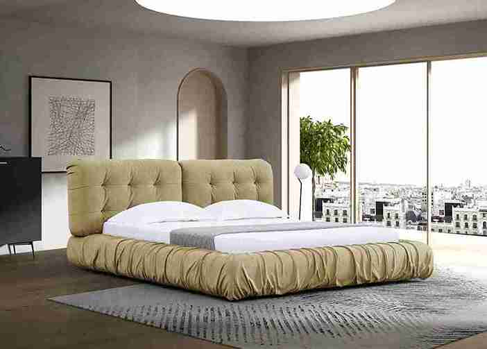 Lit italien moderne au design épuré et élégant, fabriqué avec des matériaux de haute qualité pour un confort optimal. Idéal pour transformer votre chambre en un espace chic et contemporain.
