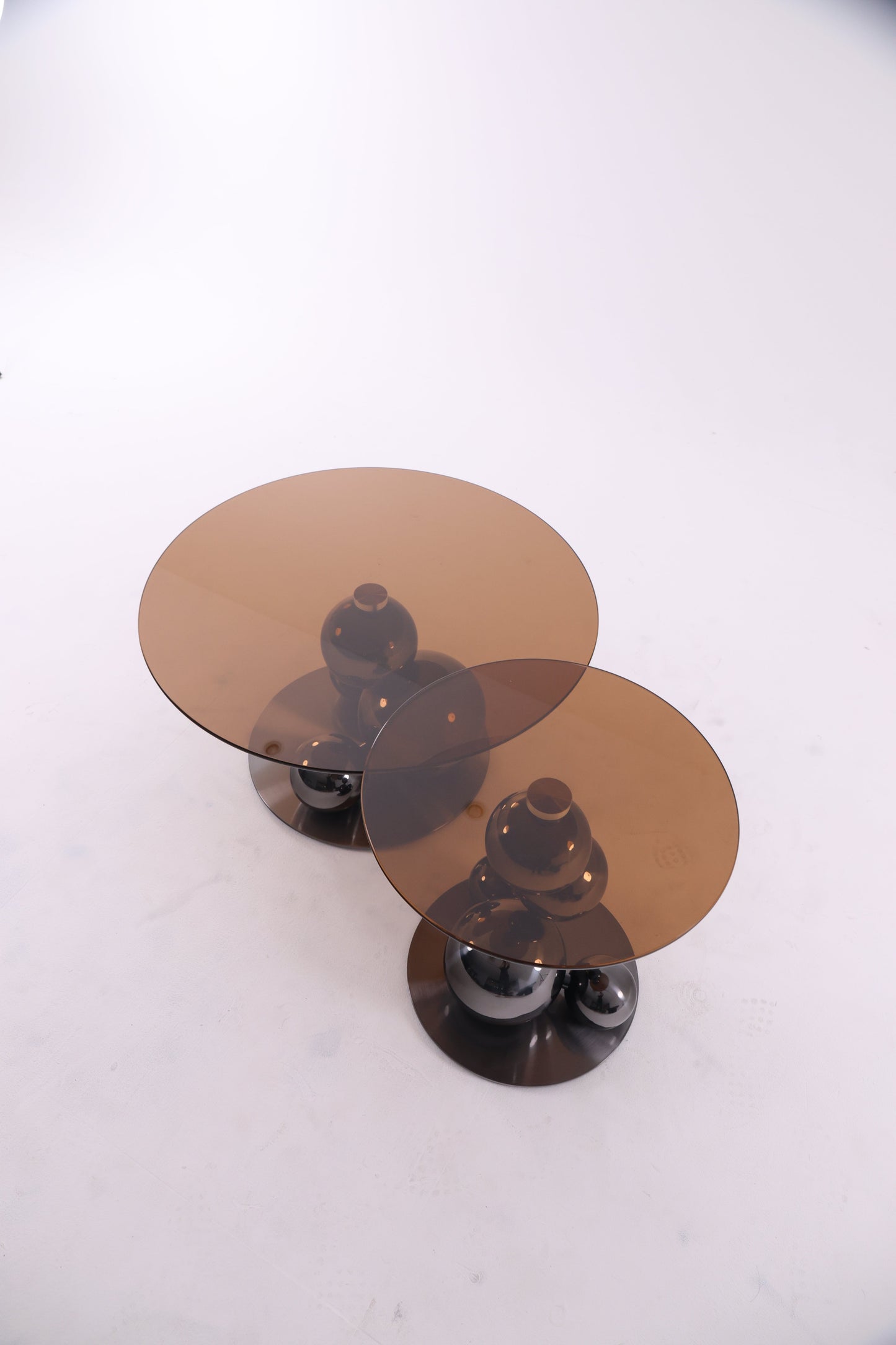 Table basse duo en verre