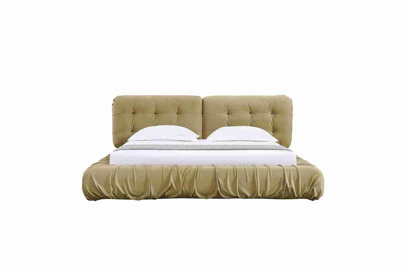 Lit italien moderne au design épuré et élégant, fabriqué avec des matériaux de haute qualité pour un confort optimal. Idéal pour transformer votre chambre en un espace chic et contemporain.