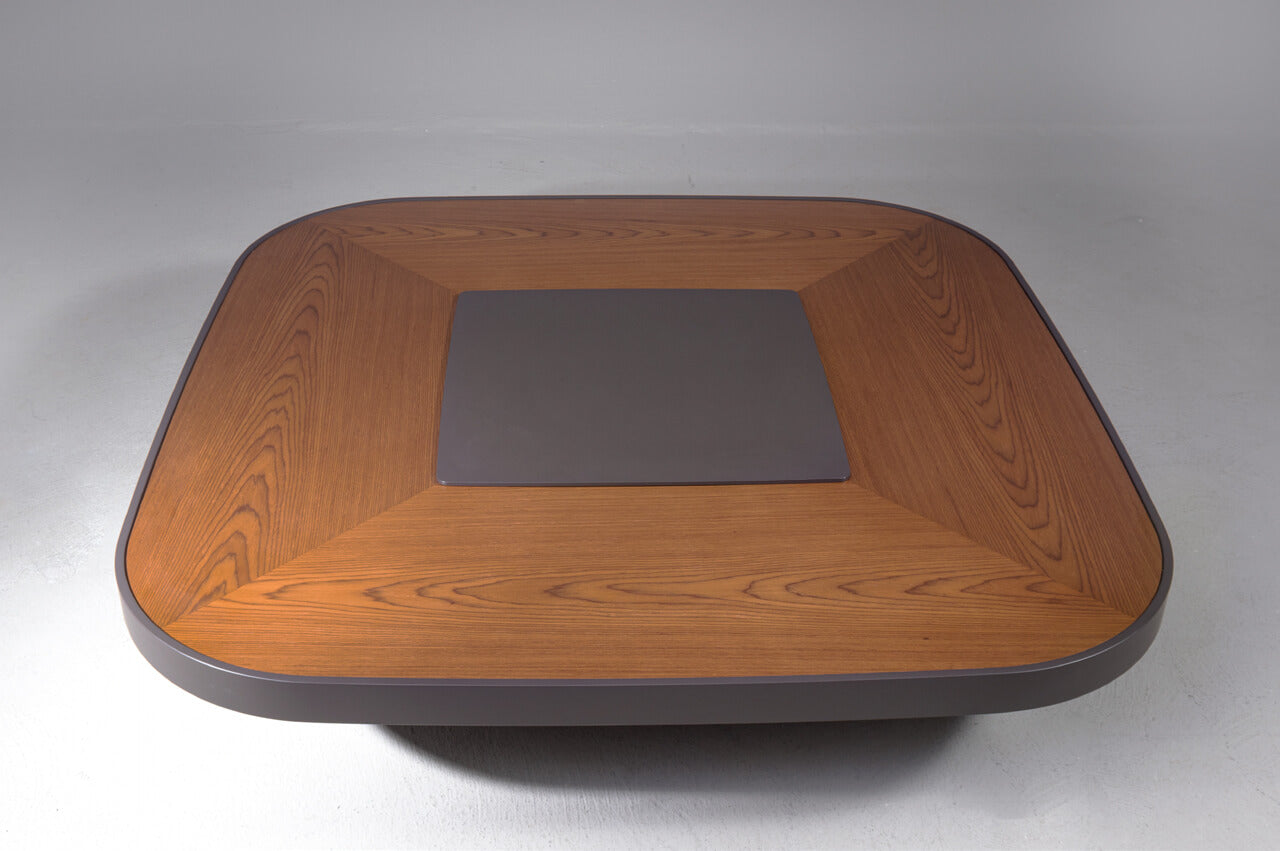 table basse en noyer carré