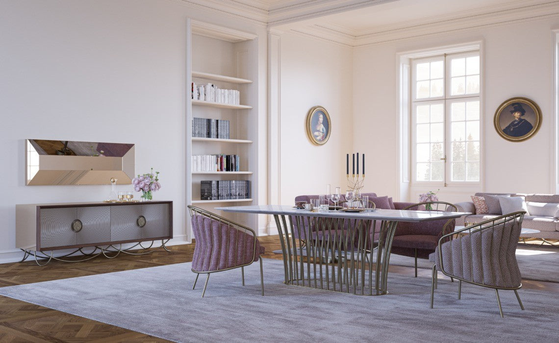 Table à manger marbre luxe