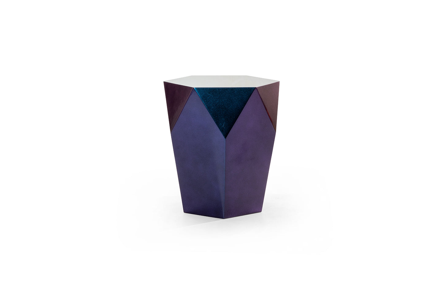 Table d'appoint Avatar bois laqué violet