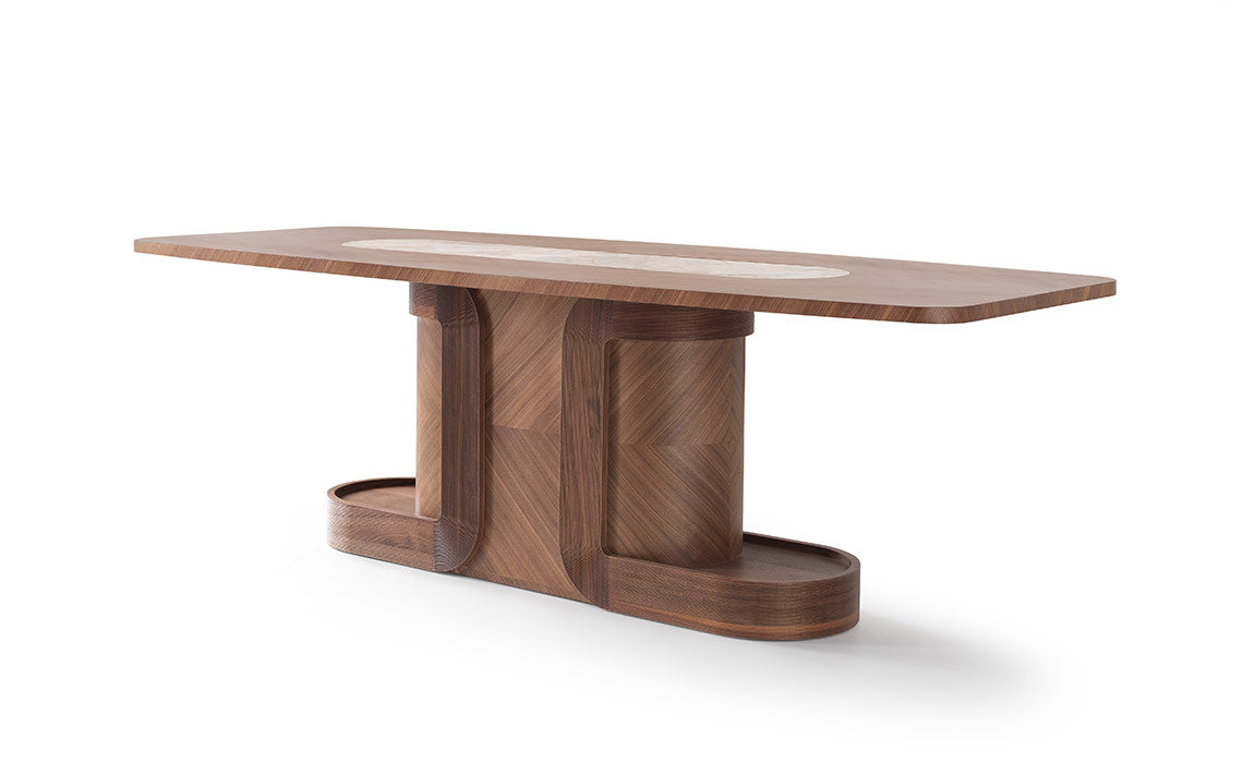 Table à manger noyer luxe