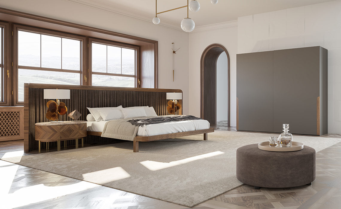 Chambre à coucher Luxe EVA noyer