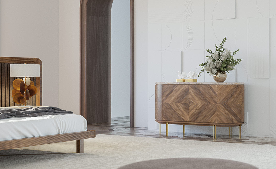 Chambre à coucher Luxe EVA noyer