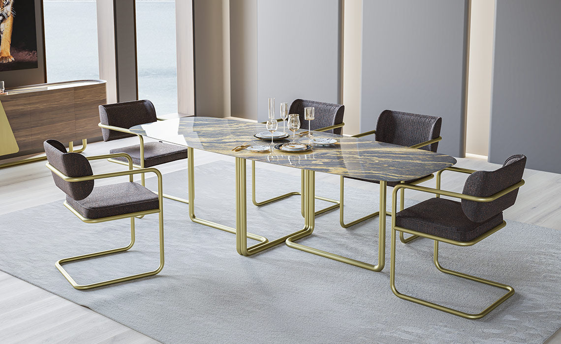 Table à manger en marbre de luxe