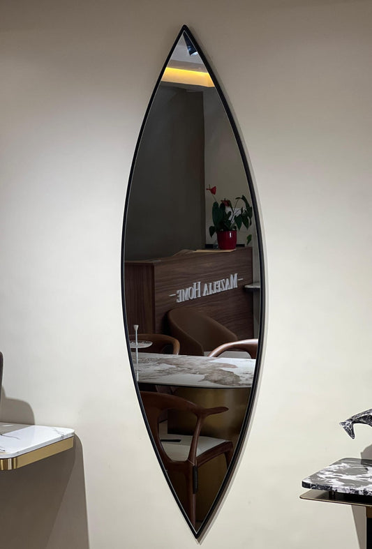 Miroir feuille allongée 
