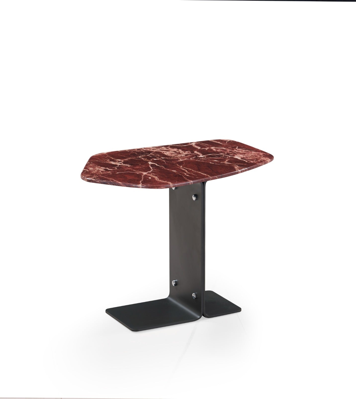 Table basse duo moderne avec plateau effet marbre et table d’appoint assortie, idéale pour un salon contemporain.