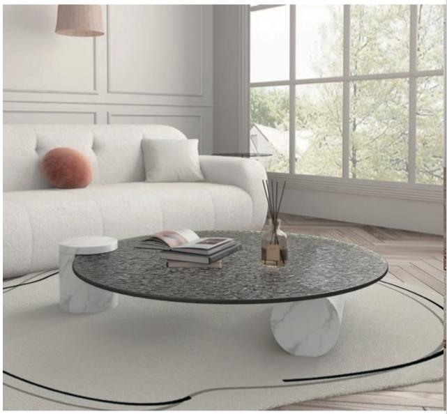 table basse rond luxe