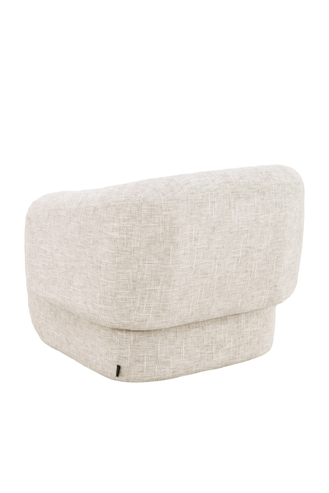 Bergère élégante au design arrondi avec assise confortable et dossier enveloppant, idéale pour un intérieur moderne et raffiné.